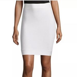 BCBG White Bandage Skirt